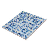 Carreau Bleu Méditerranéen Orné (Côté)