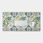 Carreau bleu motif français de citron (Clavier et souris)