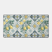 Carreau bleu motif français de citron (Recto)