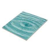 Carreau Bleu ondule gouttes d'eau Tuile (Côté)