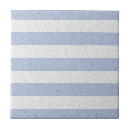 Carreau Bleu pastel et rayures blanches (Devant)