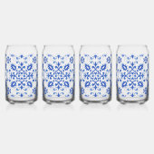 Carreau bleu portugais monogramme (Gauche)