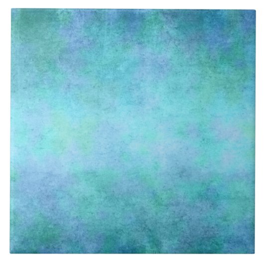 Carreau Bleu, pourpre turquoises, Aqua, et aquarelle (Devant)