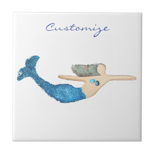 Carreau Bleu-queue Sirène nager Thunder_Cove (Devant)