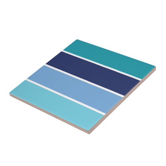 Carreau Bleu rayé (Côté)