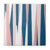 Carreau Bleu rose et blanc Abstrait (Devant)