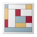 Carreau Bleu rouge bleu moyen siècle Bloc de couleur<br><div class="desc">Ce fabuleux carrelage en céramique moderne du milieu du siècle présente des blocs de couleur rectangulaires en bleu clair,  jaune,  rouge,  blanc et noir. Ajoutez un peu de plaisir à votre projet de carrelage !</div>