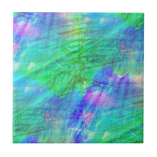 Carreau bleu sans couture d'aquarelle d'arrière - plan (Devant)