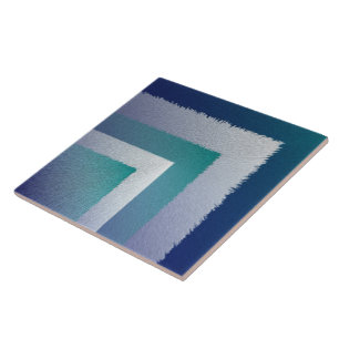 Carreau bleu sarcelle gris ex pastel