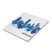 Carreau Bleu sur la ligne aérienne israélienne de Jérusale (Côté)