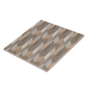 Carreau Bleu Texturé, Chevron Olive Jaune. (Côté)