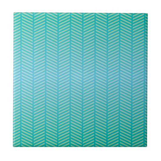 Carreau Bleu turquoise de Herringbone (Devant)