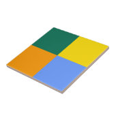 Carreau Bleu Vert Jaune Orange (Côté)