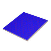 Carreau Bleu vif classique avec tuile violette (Côté)