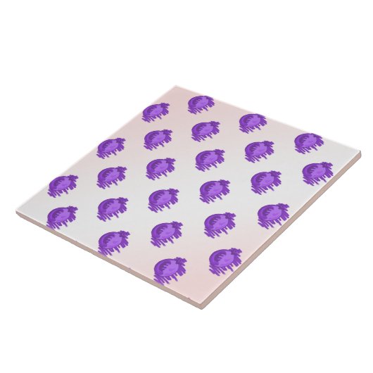 Carreau Bleuets et crème Motif de fruits (Côté)