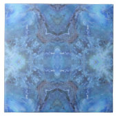 Carreau Bleus doux Vagues & Courbes (Devant)