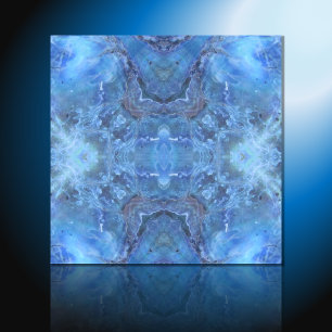 Carreau Bleus doux Vagues & Courbes