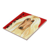 Carreau Bloc de couleur de lévrier afghan (Côté)