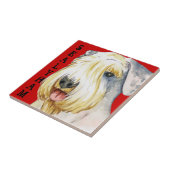 Carreau Bloc de couleur de Sealyham Terrier (Côté)