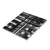 Carreau Bloc urbain noir et blanc (Côté)