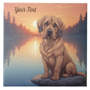 Carreau Bloodhound by Lake