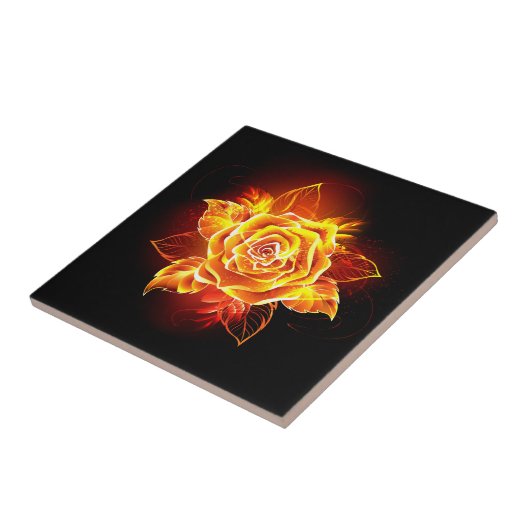 Carreau Blooming Fire Rose (Côté)