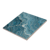 Carreau Blue Agate Gold Vein Marble (Côté)