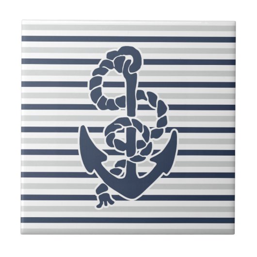 Carreau Blue Anchor White Grey (Devant)