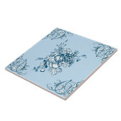 Carreau Blue and White Grapes & Fruit Pattern (Côté)