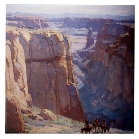 Carreau « Blue Canyon » par Edgar Payne (Devant)