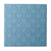 Carreau Blue Damask Pattern (Devant)