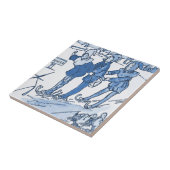 Carreau Blue Dutch Kids Skiing (Côté)