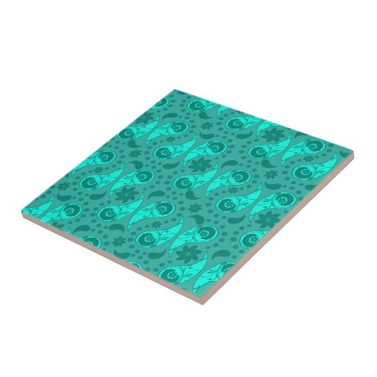 Carreau Blue Floral Paisley (Côté)
