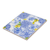 Carreau Blue flowers,blue china,porcelain,birds    (Côté)