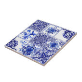 Carreau Blue flowers,blue china,porcelain,birds (Côté)