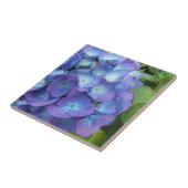 Carreau Blue Hydrangea Petals Floral (Côté)