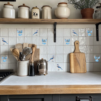 Carreau Blue Jay en vol