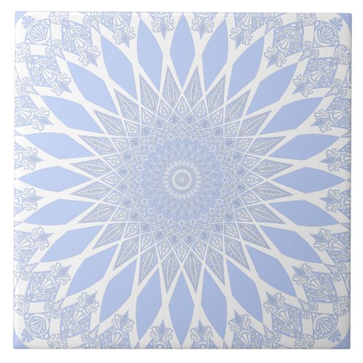 Carreau Blue Juniper Berry Tristy Mandala (Devant)