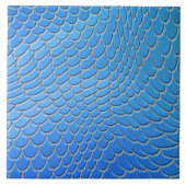 Carreau Blue mermaid scales, fish scale (Devant)