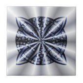 Carreau Blue Metallic Celtic Knot Art original (Devant)