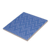 Carreau Blue, moderne, simple, cool, trendy zigzag (Côté)