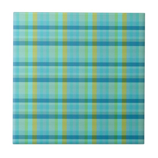 Carreau Blue Plaid par Shirley Taylor (Devant)