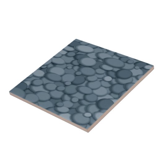 Carreau Blue River Rock Pebles Art (Côté)