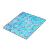 Carreau Blue Sea Turtle Print (Côté)