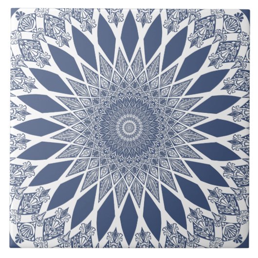 Carreau Blue Whale Shark Tristyns Mandala (Devant)