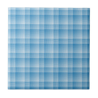Carreau Blue White Checker Abstract Pattern