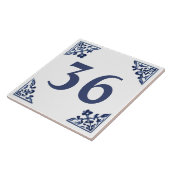 Carreau Blue White Corner Delft Art Custom House Numéro (Côté)