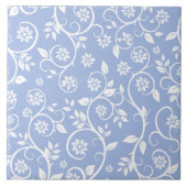 Carreau blue &white floral pattern (Devant)