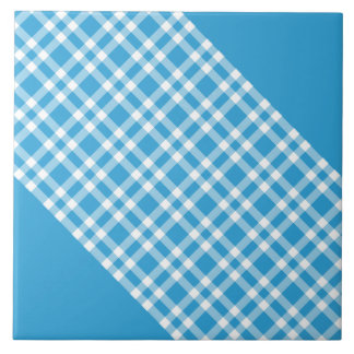 Carreau Blue White Plaid Pattern