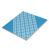 Carreau Blue White Plaid Pattern (Côté)